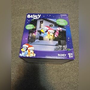 Bluey Christmas Holiday Lightshow Projector Swirling Images 11ft Coverage NIB